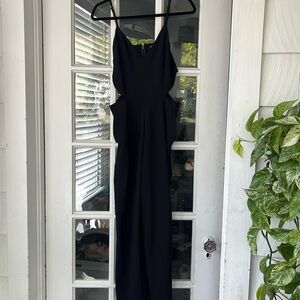 Express black jumpsuit with cutouts size medium